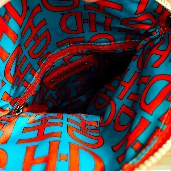 NWOT Harley Davidson Rare All Bark Orange Leather Hip/Crossbody Bag - Picture 11 of 12